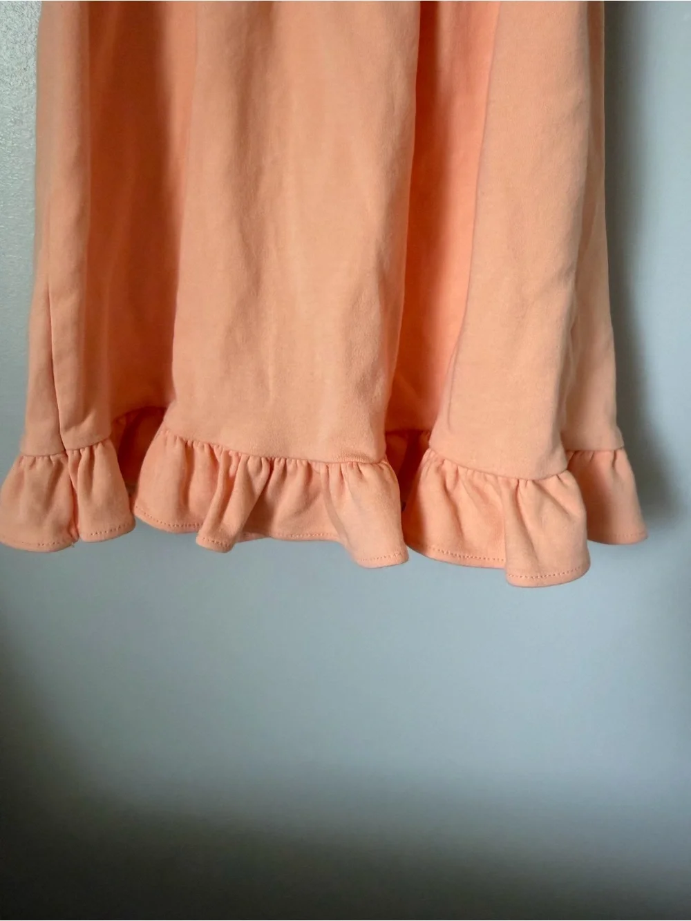 Blanks Boutique Girls 18M Peach A-Line Dress Puff Sleeve Ruffle Hem 18 Months